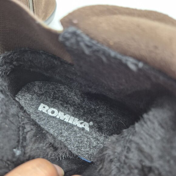 Romika Women's Size 37 EU US 6 Top Dry Tex Waterpoof Ankle Booties  Brown (11) - Picture 5 of 9